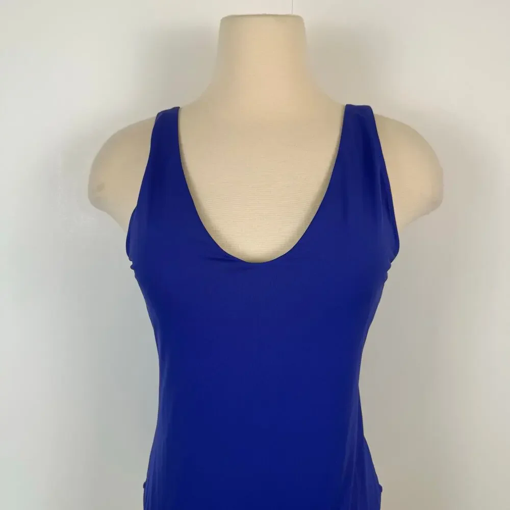 Athleta Seychelles One-Piece Swimsuit with Built-In Shelf Bra in Yacht Blue M